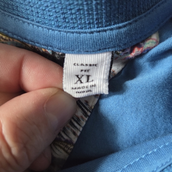 Robert Graham Vibrant Blue Polo Shirt Size XL - Picture 5 of 6